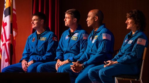 Artemis II Crew at GSFC