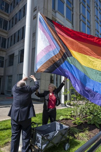 Pride Progress Flag Raising Ceremony at NASA HQ