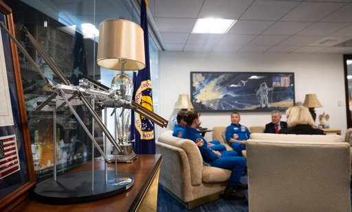 NASA’s SpaceX Crew-5 Astronauts with Agency Leadership