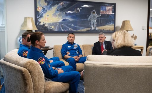 NASA’s SpaceX Crew-5 Astronauts with Agency Leadership