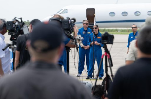 NASA’s SpaceX Crew-7 Crew Arrival for Prelaunch Activities