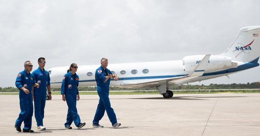 NASA’s SpaceX Crew-7 Crew Arrival for Prelaunch Activities