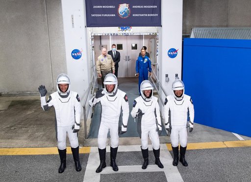 NASA’s SpaceX Crew-7 Crew Walkout