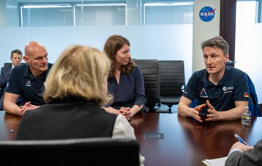 Pam Melroy meets with German Coordinator Anna Christmann