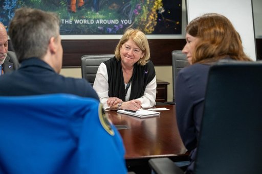 Pam Melroy meets with German Coordinator Anna Christmann
