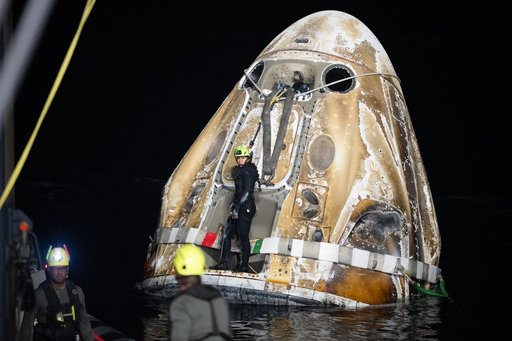 NASA’s SpaceX Crew-7 Splashdown