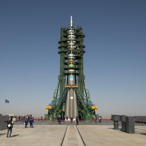 Expedition 71 Soyuz Rollout