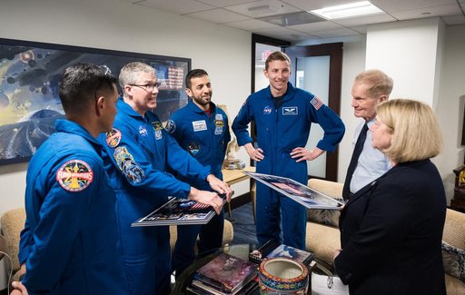 NASA Leadership Meets with Crew of Expedition 69