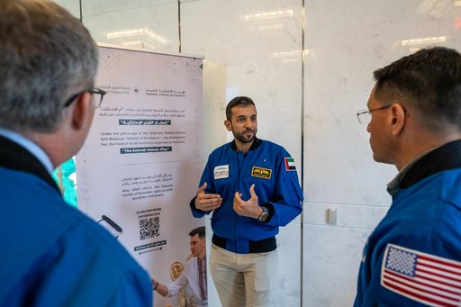 Expedition 69 Crew Arrive at UAE Embassy for Iftar Dinner