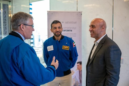 Expedition 69 Crew Arrive at UAE Embassy for Iftar Dinner