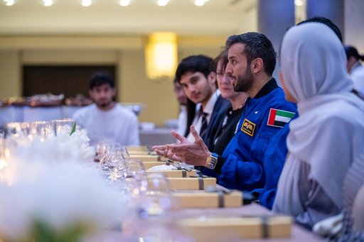 Expedition 69 Crew Arrive at UAE Embassy for Iftar Dinner