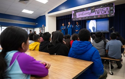 Expediton 69 Postflight Visit to Rolling Terrace Elementary Scho