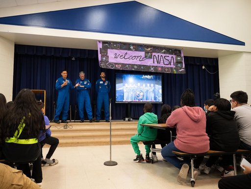 Expediton 69 Postflight Visit to Rolling Terrace Elementary Scho