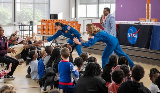 Expedition 70 Postflight visit to Watkins Elementary