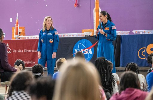 Expedition 70 Postflight visit to Watkins Elementary