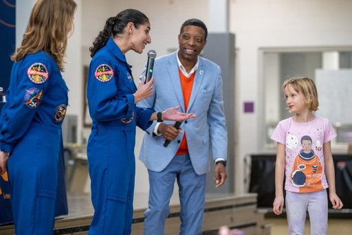 Expedition 70 Postflight visit to Watkins Elementary