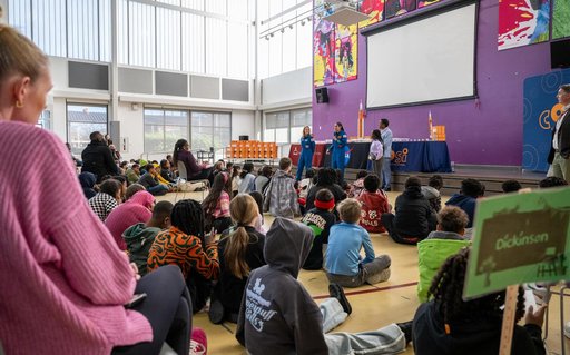 Expedition 70 Postflight visit to Watkins Elementary