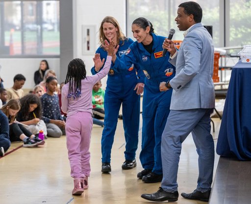 Expedition 70 Postflight visit to Watkins Elementary