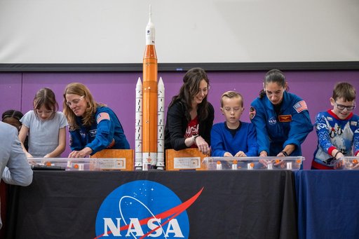 Expedition 70 Postflight visit to Watkins Elementary