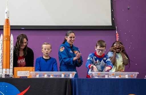 Expedition 70 Postflight visit to Watkins Elementary