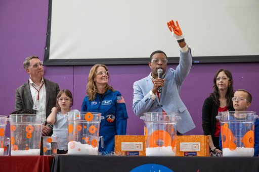 Expedition 70 Postflight visit to Watkins Elementary