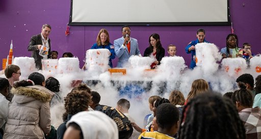 Expedition 70 Postflight visit to Watkins Elementary