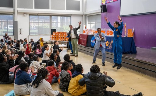 Expedition 70 Postflight visit to Watkins Elementary