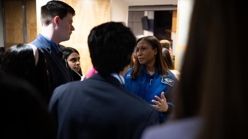 Expedition 71 Astronauts Speak with U.S. Senate Youth Program