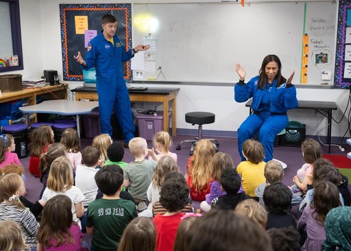 Expedition 71 Astronauts Visit Elsie Whitlow Stokes CFPCS