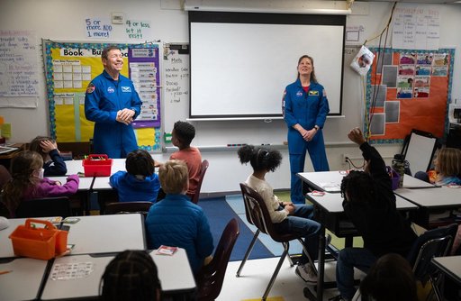Expedition 71 Astronauts Visit Elsie Whitlow Stokes CFPCS