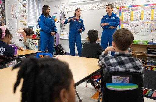 Expedition 71 Astronauts Visit Elsie Whitlow Stokes CFPCS