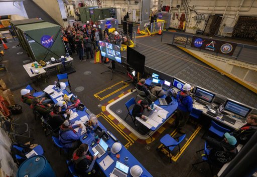 NASA Artemis Underway Recovery Test 12