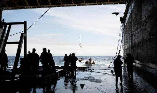 NASA Artemis Undreway Recovery Test 12