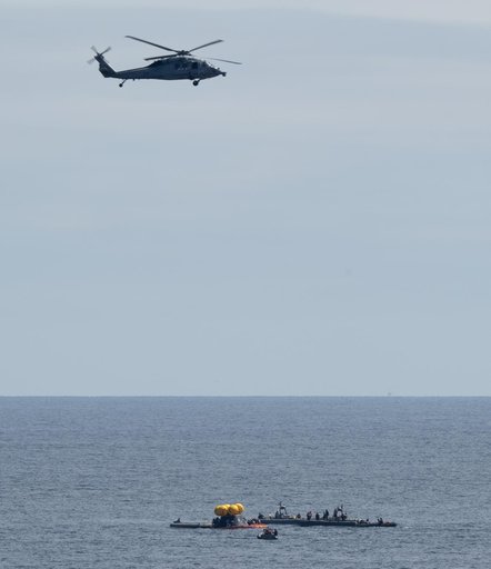 NASA Artemis Undreway Recovery Test 12