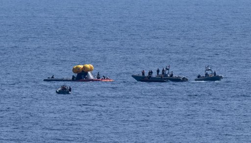 NASA Artemis Undreway Recovery Test 12