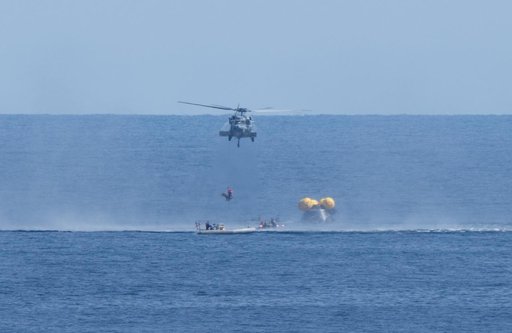 NASA Artemis Undreway Recovery Test 12