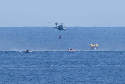 NASA Artemis Undreway Recovery Test 12