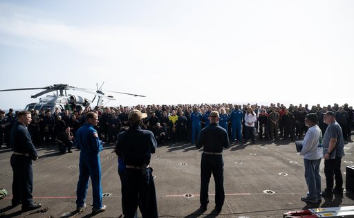 NASA Artemis Undreway Recovery Test 12