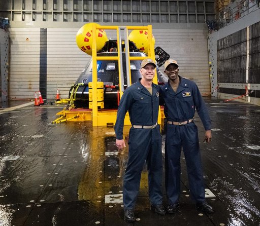 NASA Artemis Undreway Recovery Test 12