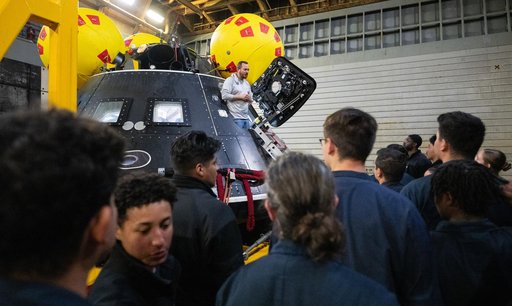 NASA Artemis Undreway Recovery Test 12