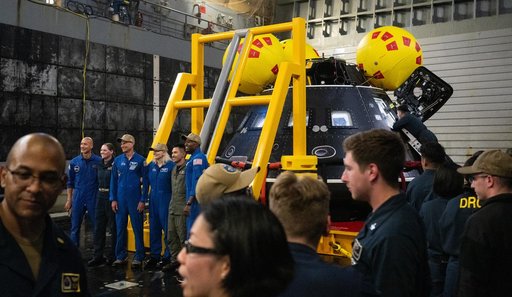 NASA Artemis Undreway Recovery Test 12