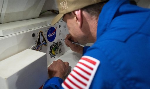 NASA Artemis Undreway Recovery Test 12