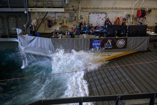 NASA Artemis Underway Recovery Test 12