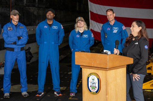 NASA Artemis Underway Recovery Test 12