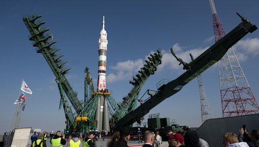 Expedition 73 Soyuz Rollout