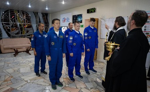 Expedition 73 Crew Blessing