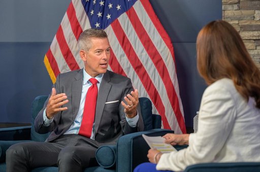 Acting Administrator Sean Duffy meets with Casey Swails