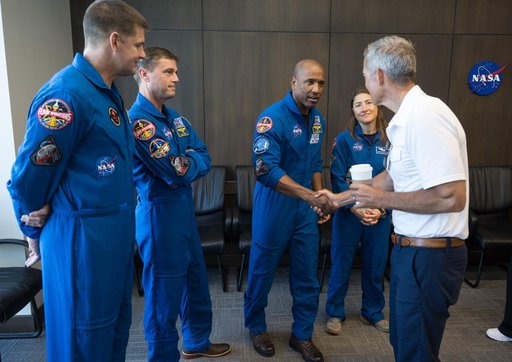 Acting Administrator Sean Duffy Meets with Artemis II Astronauts