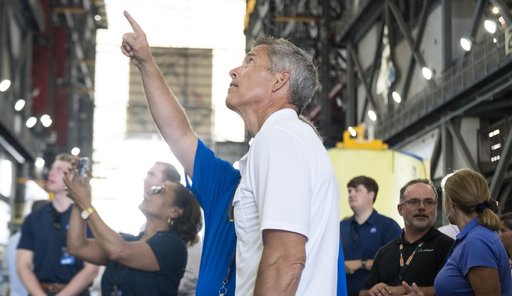 Acting Administrator Sean Duffy Tours Vehicle Assembly Building