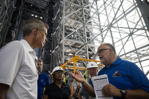 Acting Administrator Sean Duffy Tours Vehicle Assembly Building